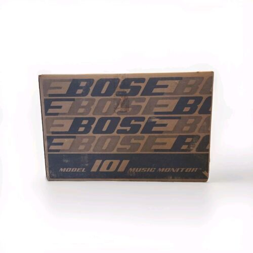 Bose Model 101 Music Monitor Black Indoor Outdoor Speaker Pair New Old Stock  			