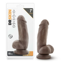 Dr. Skin Mr. Smith 7&quot; Dildo With Suction Cup Chocolate - $20.45