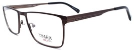 Timex 2:41 PM Men&#39;s Eyeglasses Titanium Large 56-18-150 Brown - £35.74 GBP