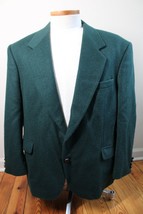 Vtg Tailors Row Deansgate 44 Green 100% Camel Hair Sport Coat Jacket - $32.72