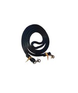 Horse Reins Black Braided 8 Feet Long Sierra Horse Tack HRES001 - £14.47 GBP