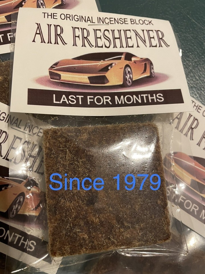 4ea powerful auto air freshener incense block old school It’s A 1970s Th... - $18.80