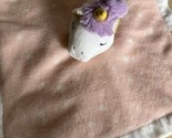 Parent&#39;s Choice Unicorn Security Blanket Baby Lovey Plush Pink White Pol... - $17.75