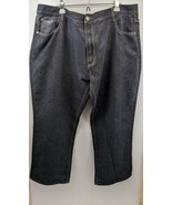 Blac Lacquer Mens Denim Black Jeans 50W X 33L Plus Size - £17.92 GBP