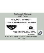 John Deere M10  M21  M23 21-Inch Walk-Behind Sabre Mower Technical Manua... - $18.95+