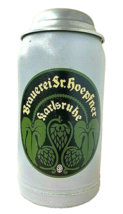 Hoepfner Brewery Karlsruhe lidded 1L Masskrug German Beer Stein - £70.09 GBP