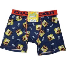 Nickelodeon Spongebob Squarepants Boxer Briefs Crazy Boxer Blue Mens Size Large - £11.59 GBP