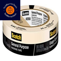 Scotch General Purpose Masking Tape, Tan, Tape for Labeling, 0.94&quot; Width, Tan  - £10.22 GBP