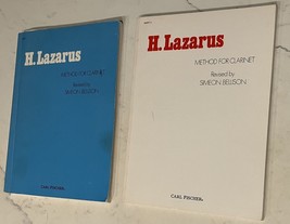 H. Lazarus Method For Clarinet Part 1 &amp; 2 Carl Fischer Sheet Music 2 Books - £11.59 GBP