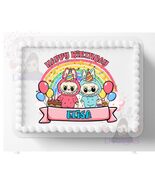 Cute Fuzzy Monsters Themed Edible Image Birthday Cake Topper, Frosting S... - $320.47 MXN