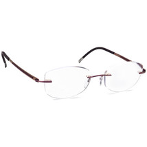 Silhouette Eyeglasses 5263 40 6054 Titan Purple Rimless Frame Austria 51... - £157.31 GBP