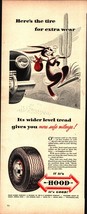 1947 Hood Tires rabbit catus Vintage Original Magazine Print Ad nostalgi... - $24.11