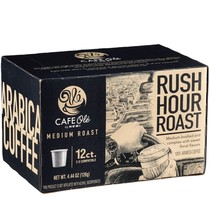 HEB Cafe Rush hour medium roast single serve K Cups Coffee 12 Count. lot of 2 - $39.57