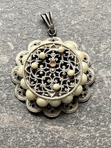 CCCP Times Style Pendant With Natural Pearls Luxury Work - £9.49 GBP