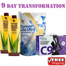 Forever Clean 9 Diet Weight Loss Aloe Vera Fast Fat Burn Vanilla 9 Day P... - £72.64 GBP