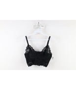 Deadstock Vintage 90s Womens Size Medium Flower Floral Lace Bra Bralette... - $39.55