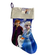 Disney Frozen II Christmas Stocking Anna &amp; Elsa Olaf Blue Purple Silver ... - £13.29 GBP