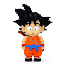 Goku (Dragon Ball) Brick Sculpture (JEKCA Lego Brick) DIY Kit - £64.79 GBP