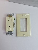 (10) Enerlites Decorator Duplex Receptacle Outlet with Wall Plate Light ... - £11.66 GBP