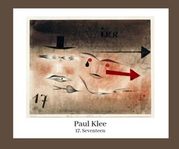 Paul Klee 17, Seventeen Art Poster print 24 x 20 in - £25.97 GBP