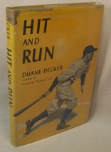 Duane Decker HIT AND RUN First Edition RARE Juvenile Baseball Novel Very good dj - £355.92 GBP