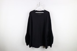 Athleta Womens Size 2X Retroplush Velvet Heavyweight Crewneck Sweatshirt Black - $59.35