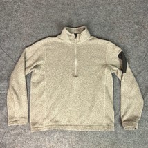 Guide Series Mens Sweater Medium Tan Pullover Quarter Zip Fleece Gander ... - $18.98