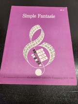 Simple Fantasie Sheet Music for Organ Hammond Organ Company - £6.69 GBP