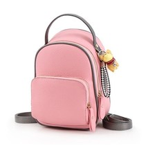 Multifunctional backpack female shoulder bag small High quality PU leather women - £31.89 GBP