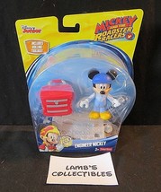 Disney Junior Mickey and the Roadsters Engineer Mickey 2.5&quot; action figure w box - £13.27 GBP