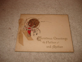  Antique 1920s Mother and Father Christmas Card Rare - £15.63 GBP