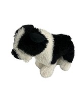 Ganz Webkinz Plush Dog Boston Terrier Puppy Black White Stuffed Animal NO CODE - £7.90 GBP