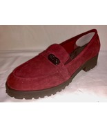 EASY SPIRIT WENDY CONFORT SHOES, 8.5, DARK RED, LEATHER/SUEDE UPPER, NEW... - £28.03 GBP