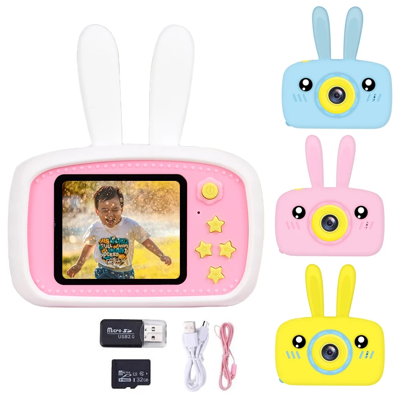 Childrens Digital Camera 1080P HD Kids Mini Camera 2 inch HD IPS Screen Birthday - £13.51 GBP+