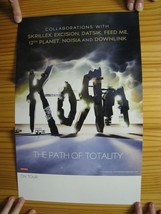 Korn Poster The Path Of Totality Skrillex Excision Datsik Feed Me - £35.23 GBP