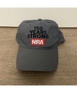 NRA 150 Years Strong Est 1871 Gray Adjustable Hook &amp; Loop One Size Hat B... - $16.46 CAD