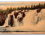 Waterfalls At Oregon City  Oregon OR Linen Postcard G18 - $2.92