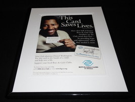 Denzel Washington 2009 Facsimile Signed Framed 11x14 Advertising Display - $59.39