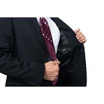 Mens DKNY 100% Wool Two Button Notch Lapel Formal Business Slim fit 1504 Black image 6