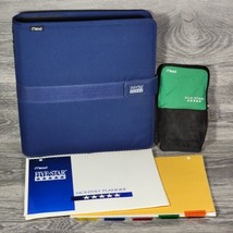 Mead 5 Five Star Gear 3 Ring Binder w/ Planner Pencil Case &amp; Dividers VTG 2001 - £18.88 GBP