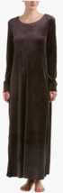 NWT Natori Luxe Plush Velour Lounger in BARK Crew neck Womens Size MEDIUM - $75.49