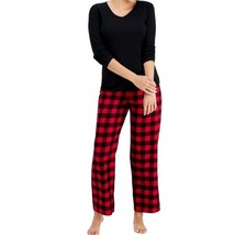 Charter Club Plus Size Flannel Long Sleeve Mix It Pajama Set Medium (4040) - £22.09 GBP