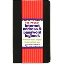 Pocket Internet Address &amp; Password Logbook Peter Pauper Press (Corporate... - $9.00