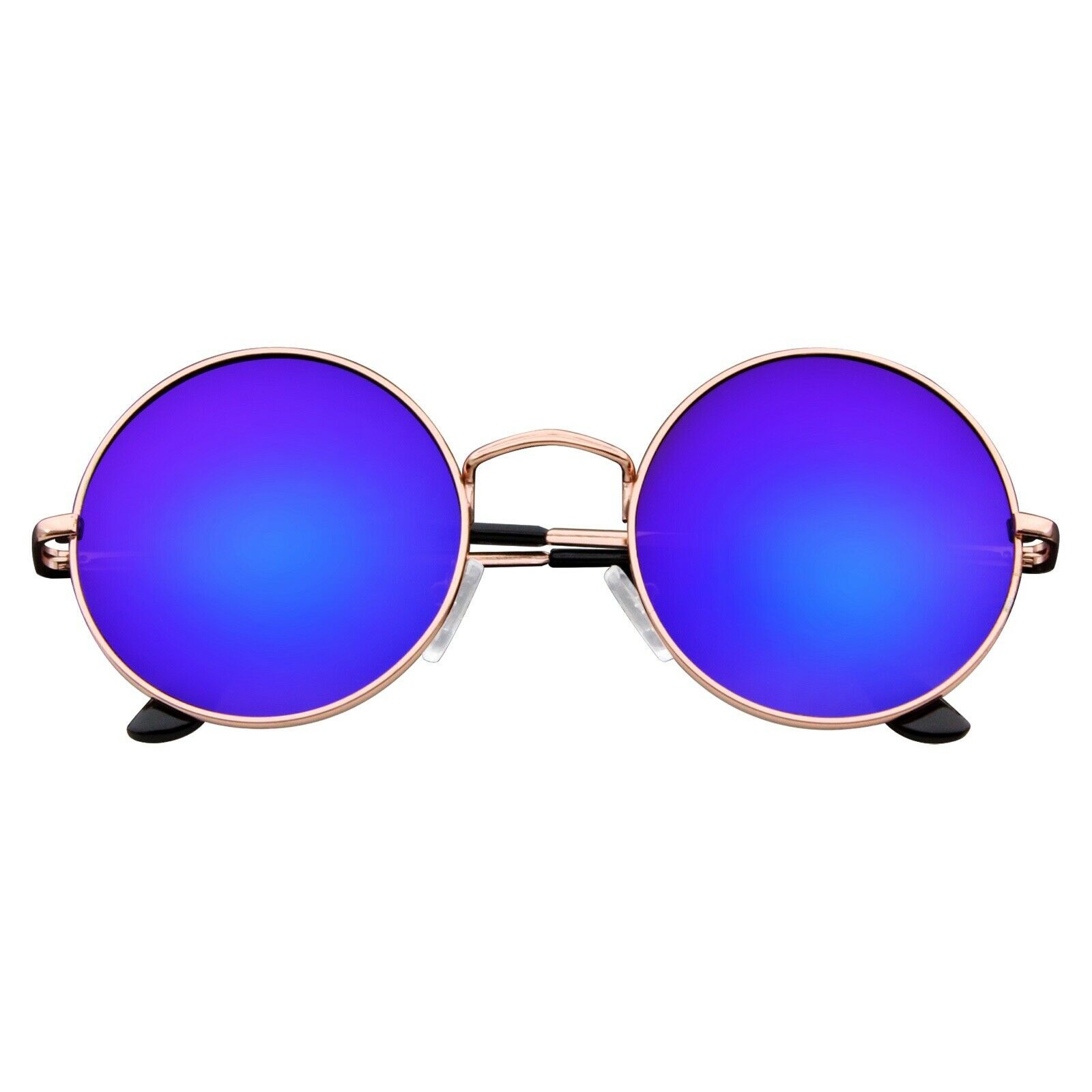 John Lennon Sunglasses Round Hippie Shades Retro Reflective Colored Lenses