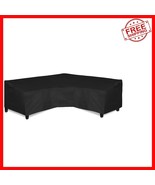 Outdoor Waterproof Sectional Couch Cover 100&quot; x 33.5&quot; - V-Shaped Sofa Pr... - $1,706.88 MXN