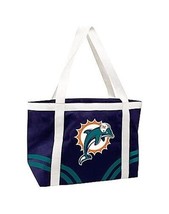 Miami Dolphins Retro Tailgate Canvas Tote Shoulder Beach Game Bag Purse ... - $437.13 MXN