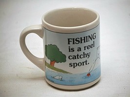 FISHING is a reel catchy sport Coffee Mug Tea Cup Ceramic Abbey Press - £7.74 GBP