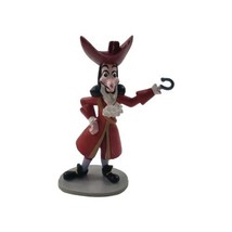 Disney Peter Pan CAPTAIN HOOK 4.5 Inch Tall PVC Cake Topper Figurine Toy - £6.06 GBP