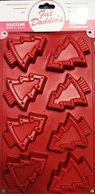 Fat Daddios Pro Series 8 Cavity 3&quot; x 1&quot; Tree Design Silicone Baking Mold - £13.52 GBP