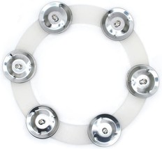 Tuoren 6&quot; Cymbals Ching Ring Mountable Hi-Hat Tambourine With 6 Steel, S... - $28.93